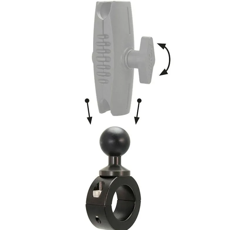 Aluminum Motorcycle Handlebar Mount - 25mm (1 inch) Compatible