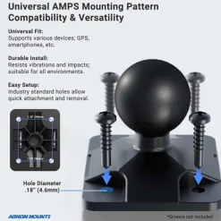 AMPS Mounting Pattern with OCTO™ Round Drill-Base Mount