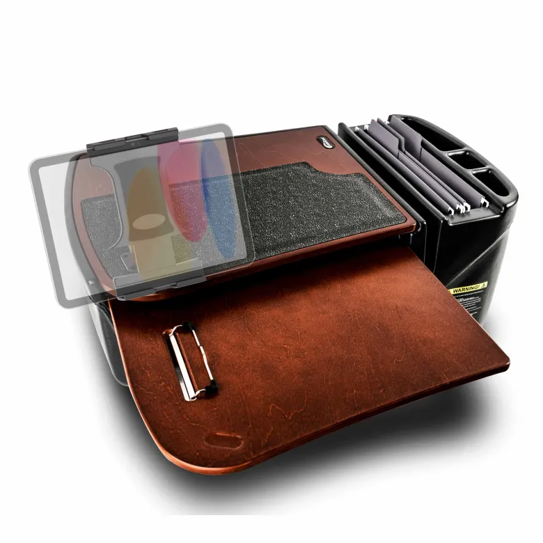AutoExec GripMaster Car Desk with Slim-Grip® Ultra Pro Drill-Base Mount