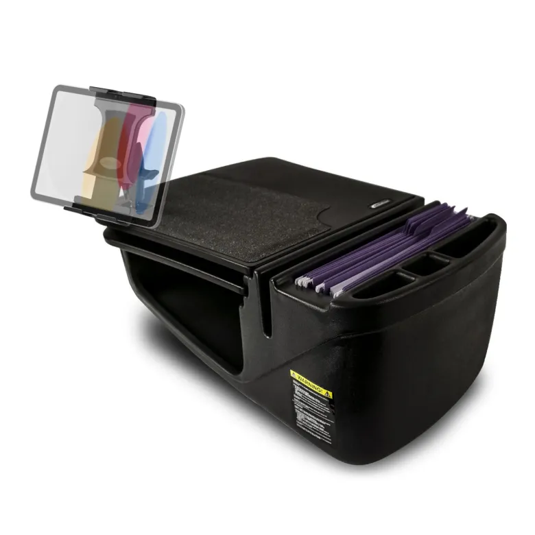AutoExec GripMaster Car Desk with Slim-Grip® Ultra Pro Drill-Base Mount