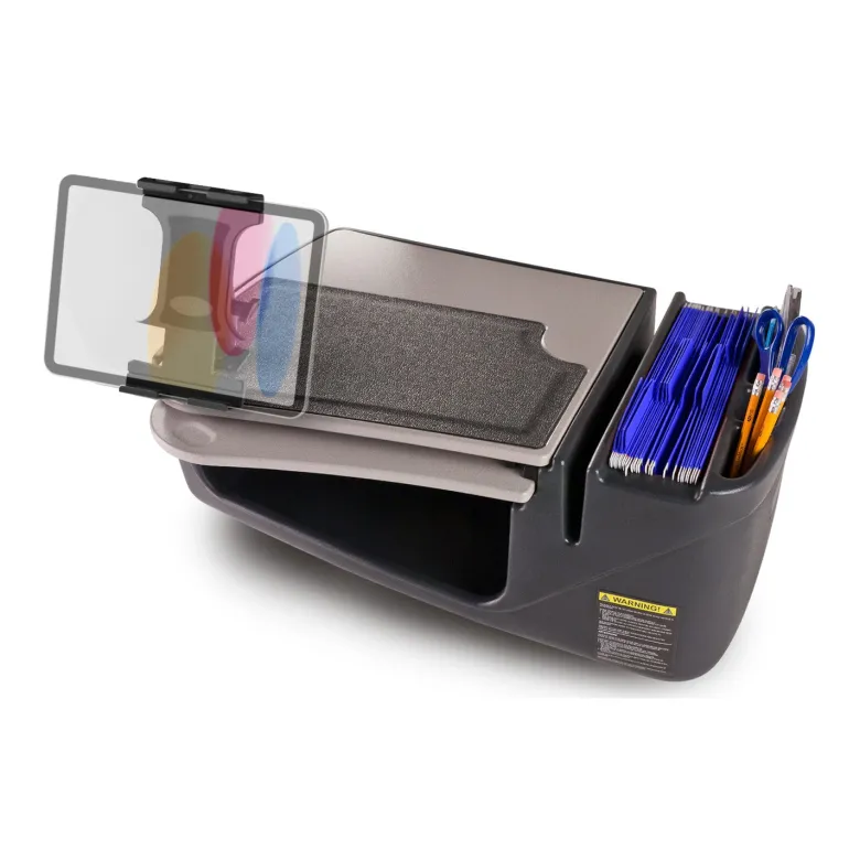 AutoExec GripMaster Car Desk with Slim-Grip® Ultra Pro Drill-Base Mount