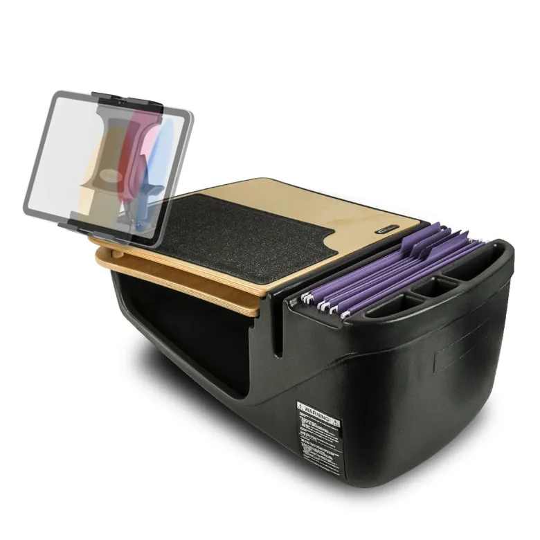 AutoExec GripMaster Car Desk with Slim-Grip® Ultra Pro Drill-Base Mount