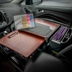AutoExec GripMaster Car Desk with Slim-Grip® Ultra Pro Drill-Base Mount