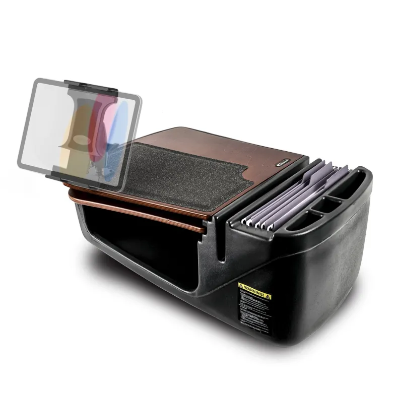 AutoExec GripMaster Car Desk with Slim-Grip® Ultra Pro Drill-Base Mount