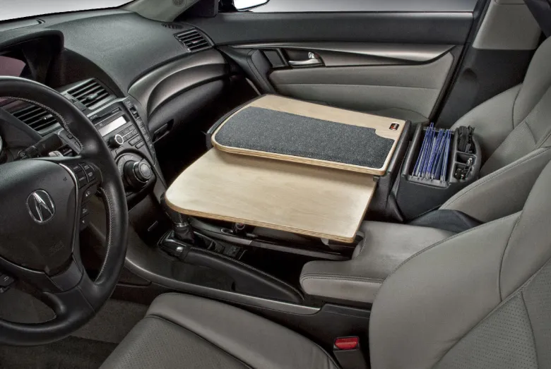 AutoExec GripMaster Car Desk with Slim-Grip® Ultra Pro Drill-Base Mount