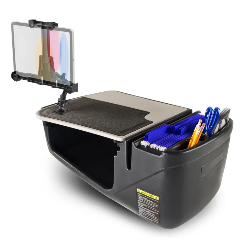 AutoExec GripMaster Efficiency Car Desk LockVise® Locking Tablet Holder and Multi-Angle Mount