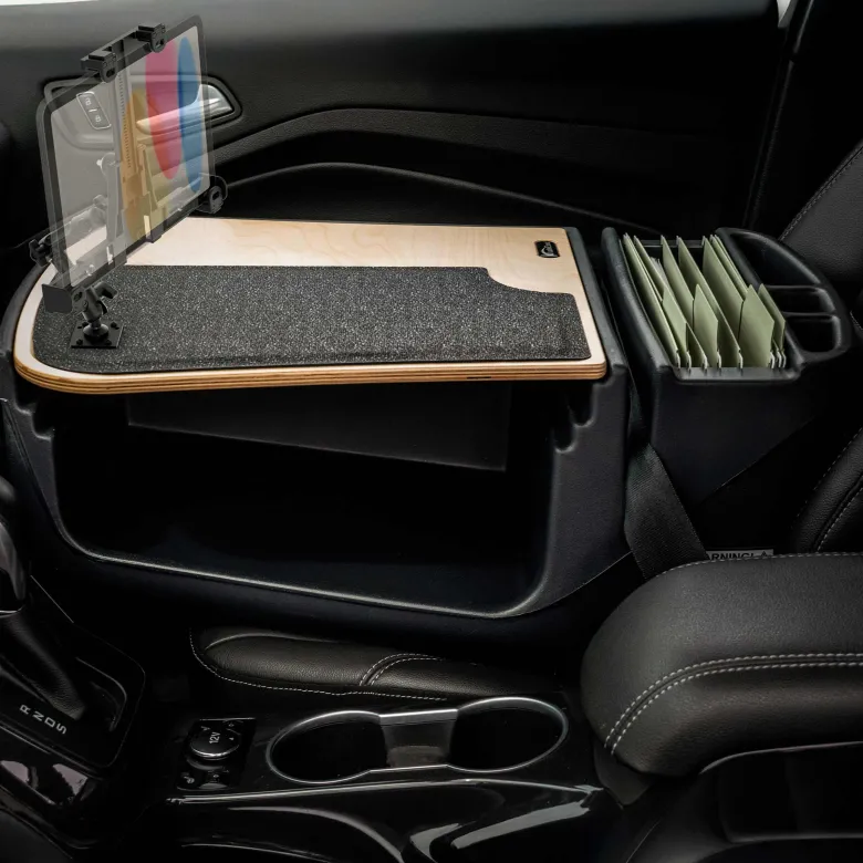 AutoExec GripMaster Efficiency Car Desk LockVise® Locking Tablet Holder and Multi-Angle Mount