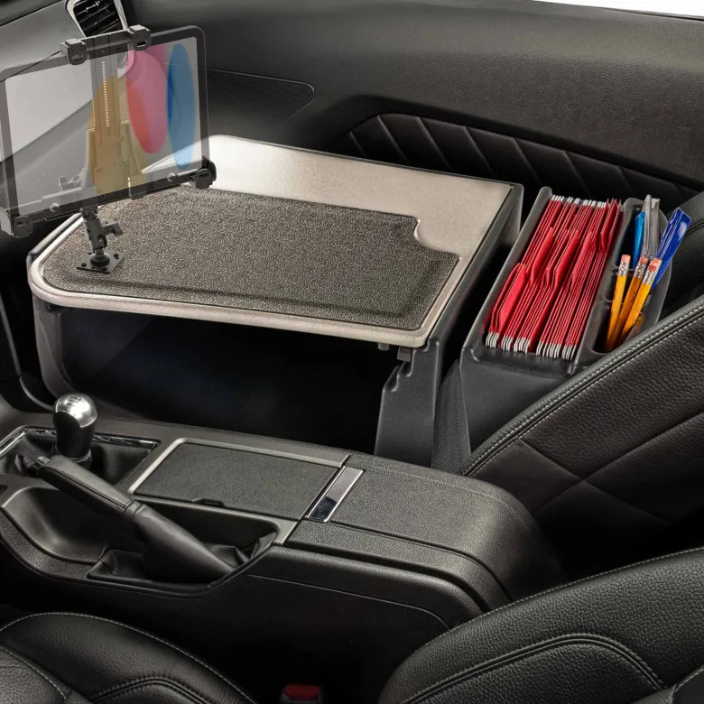 AutoExec GripMaster Efficiency Car Desk LockVise® Locking Tablet Holder and Multi-Angle Mount