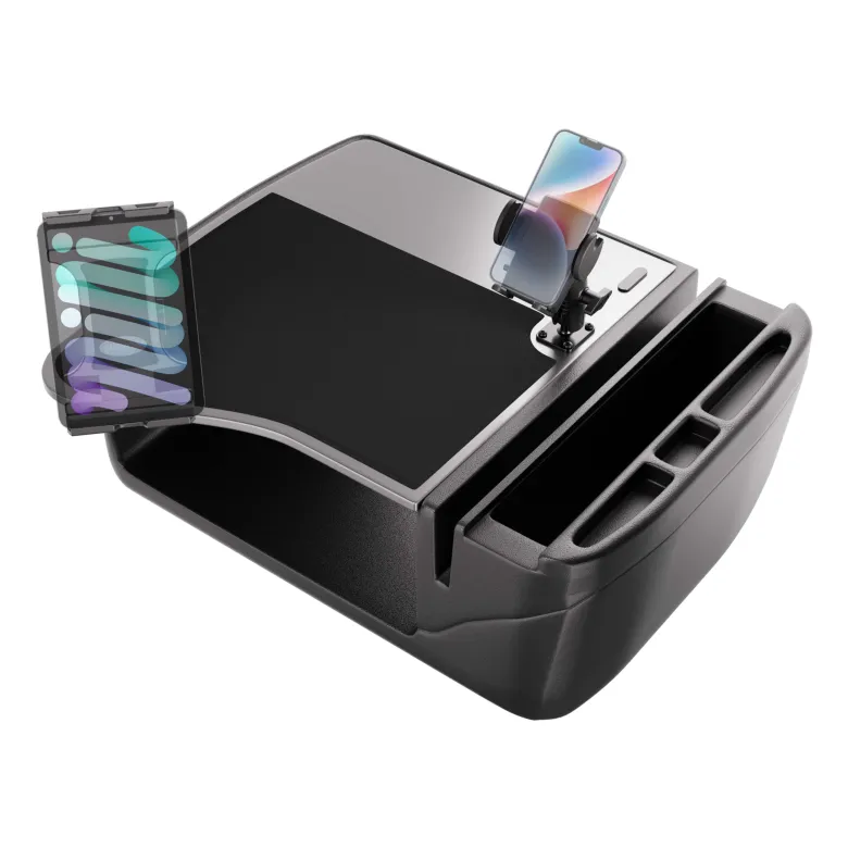AutoExec GripMaster Efficiency Car Desk with Mega Grip™ and Slim-Grip® Ultra Pro Drill-Base Mounts