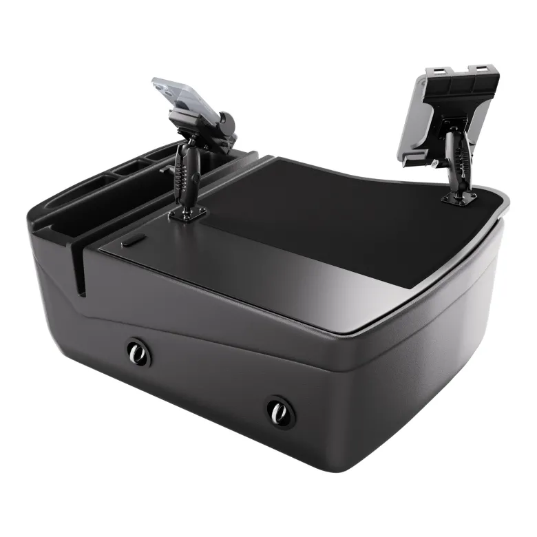 AutoExec GripMaster Efficiency Car Desk with Mega Grip™ and Slim-Grip® Ultra Pro Drill-Base Mounts