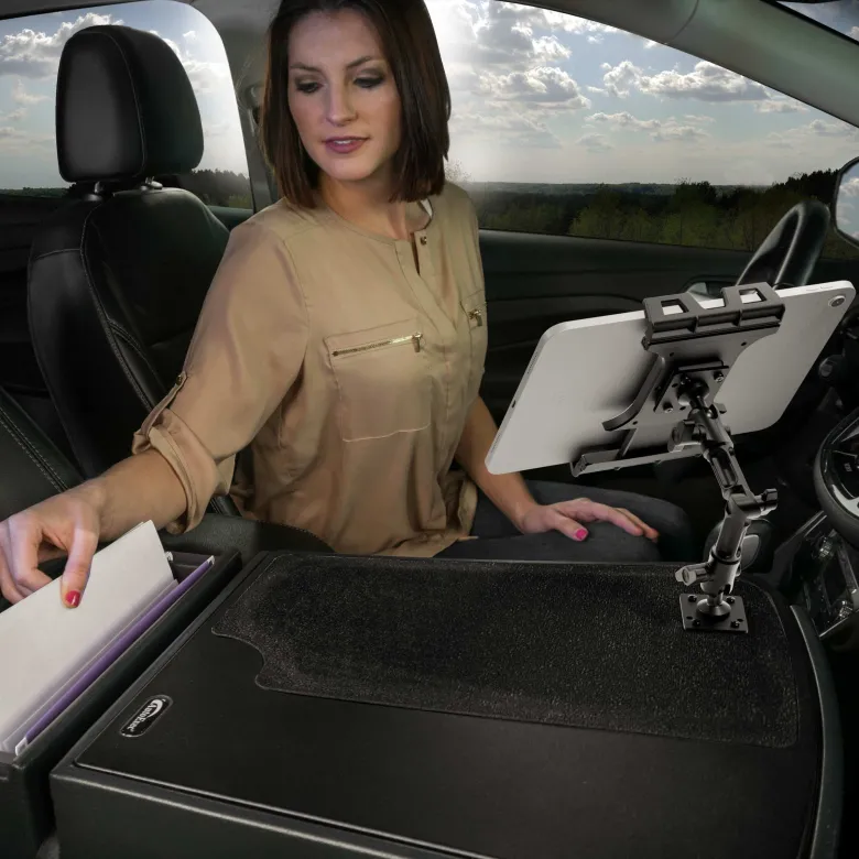 AutoExec GripMaster Efficiency Car Desk with Slim-Grip® Ultra Pro Multi-Angle Mount