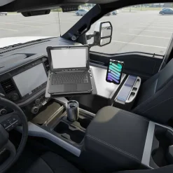 AutoExec Reach Front Seat Car Desk with Slim-Grip® Ultra Pro Multi-Angle Mount
