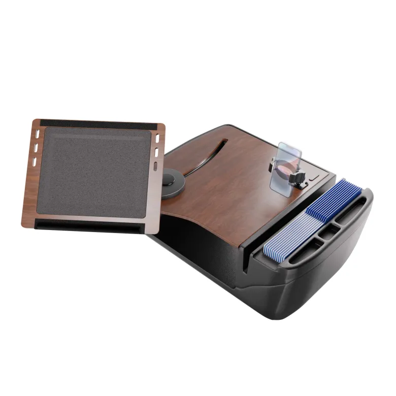 AutoExec Reach Front Seat Car Desk with RoadVise® Ultra Pro Drill-Base Mount