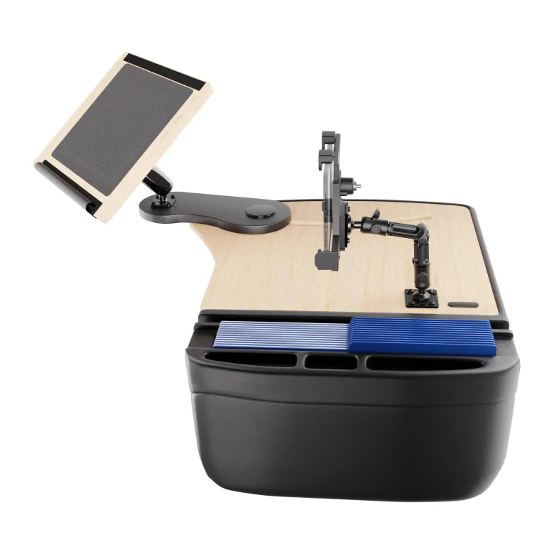 AutoExec Reach Front Seat Car Desk with LockVise™ Locking Tablet Multi-Angle Mount