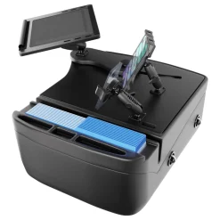 AutoExec Reach Front Seat Car Desk with Slim-Grip® Ultra Pro and RoadVise® Ultra Pro Drill-Base Mount
