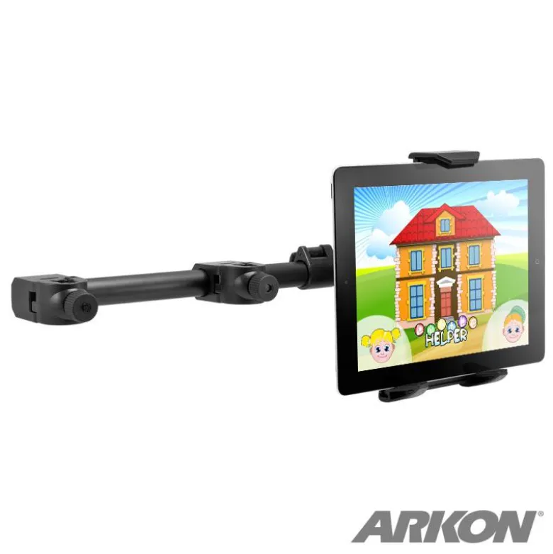Car Headrest Extension Tablet Mount for iPad, Note, and more