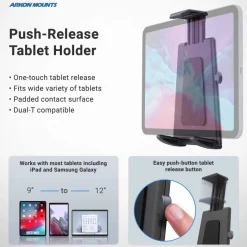 Car Headrest Tablet Mount