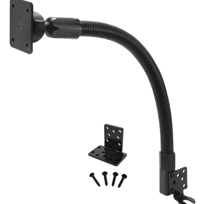 Car Seat Rail or Floor Mount with 18" Gooseneck and AMPS Head for Satellite Radios