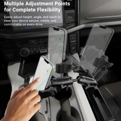 Car Seat Wedge RoadVise® Ultra Phone Holder with Dual Shaft Arms