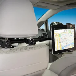Center Extension Car Headrest Slim-Grip® Tablet Mount for iPad, Note, and more