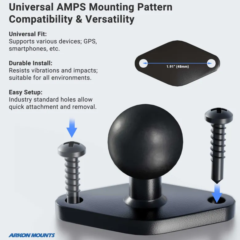 Circular Mounting Pattern with Diamond-Shaped Drill Base Mount