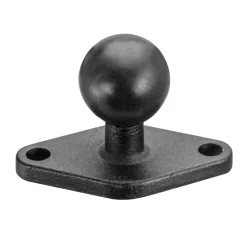 Diamond-Shaped Metal 25mm (1 inch) Ball to 2-Hole AMPS Compatible Adapter