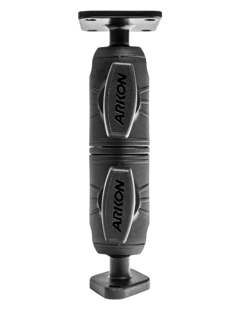Double Socket Swivel Arm with Metal AMPS & Diamond Mount Plates