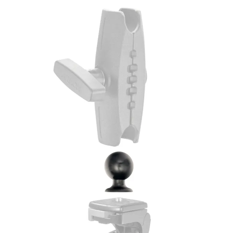 Female Camera 1/4"- 20 Threaded Pattern to 38mm (1.5 inch) Ball Adapter