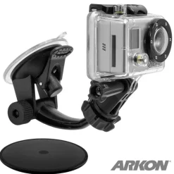GoPro HERO Action Camera Holder with Suction Mount and Adhesive Disk