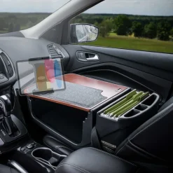 GripMaster Efficiency Car Desk with Slim-Grip® Ultra Pro Drill-Base Mount