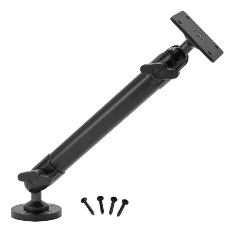 Heavy Duty AMPS Mounting Pedestal with 10" Arm and 4-Hole Drill Base