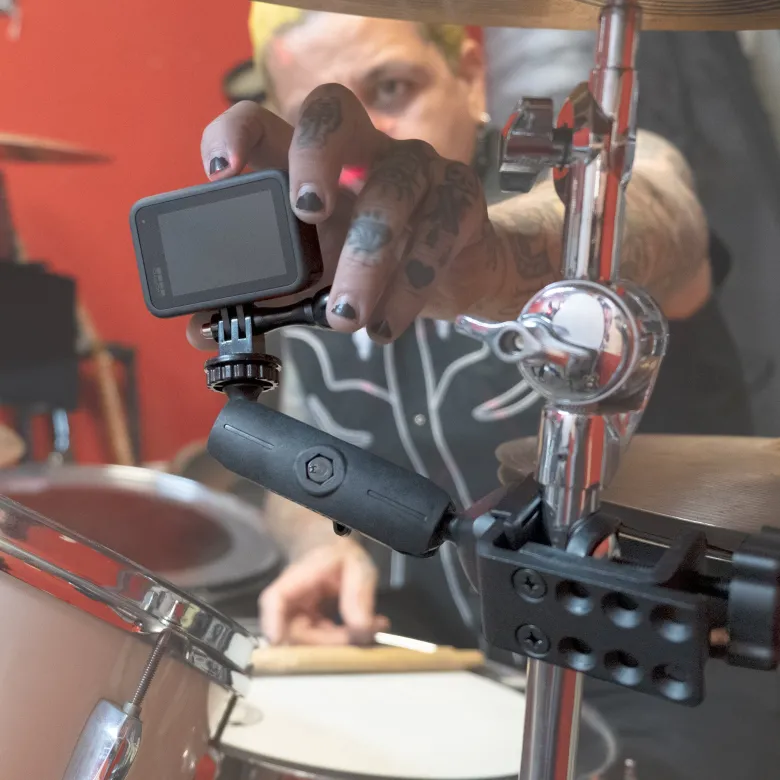 Heavy-Duty Adjustable Clamp Mount for GoPro HERO Action Cameras