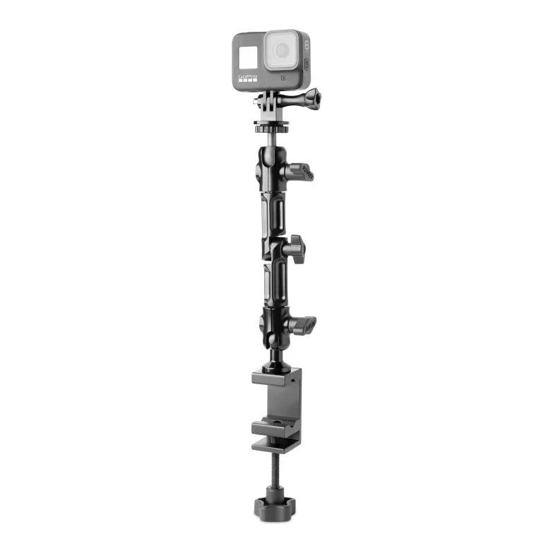 Heavy-Duty Adjustable Clamp Mount for GoPro HERO Action Cameras