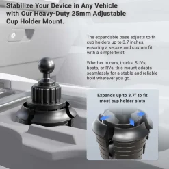 Heavy-Duty Car Cup Holder Mounting Pedestal