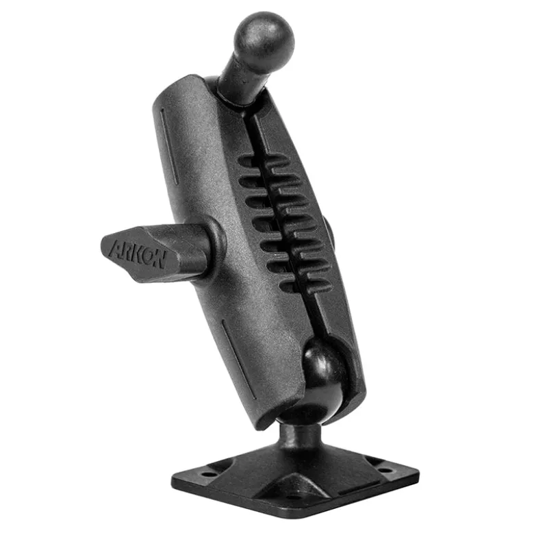 Heavy-Duty Car or Wall Mounting Pedestal with 4-Hole AMPS Drill Base and 17mm Ball Head