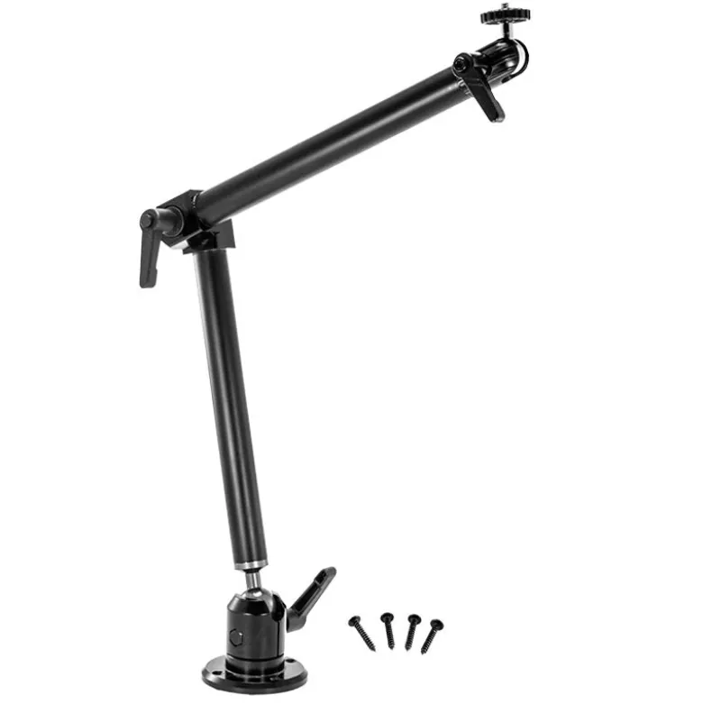 Heavy-Duty Drill-Base Camera Mount with 22" Adjustable Arm