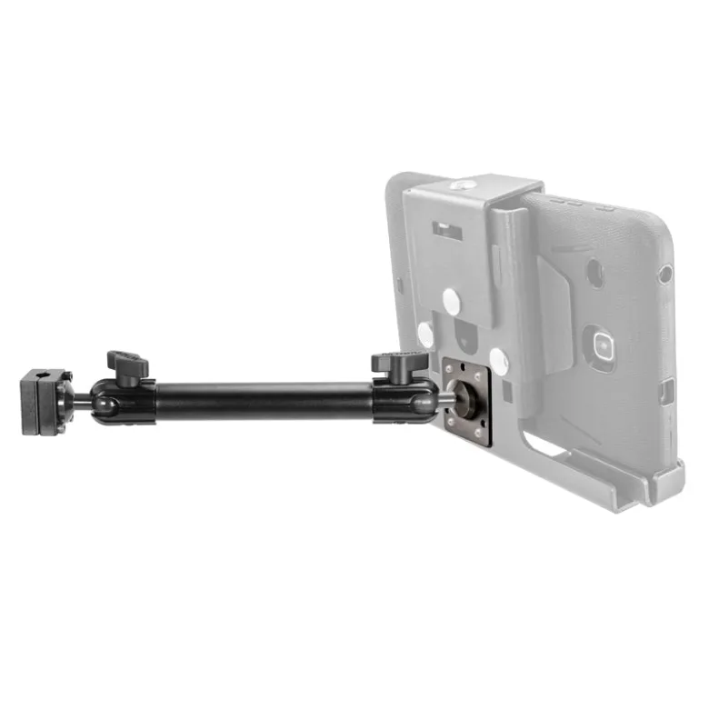 Heavy-Duty Headrest Mount with 10 inch Arm - 4-Hole AMPS Compatible