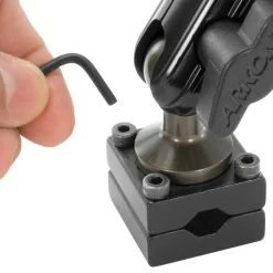 Heavy-Duty Headrest Mounting Pedestal with 10" Arm