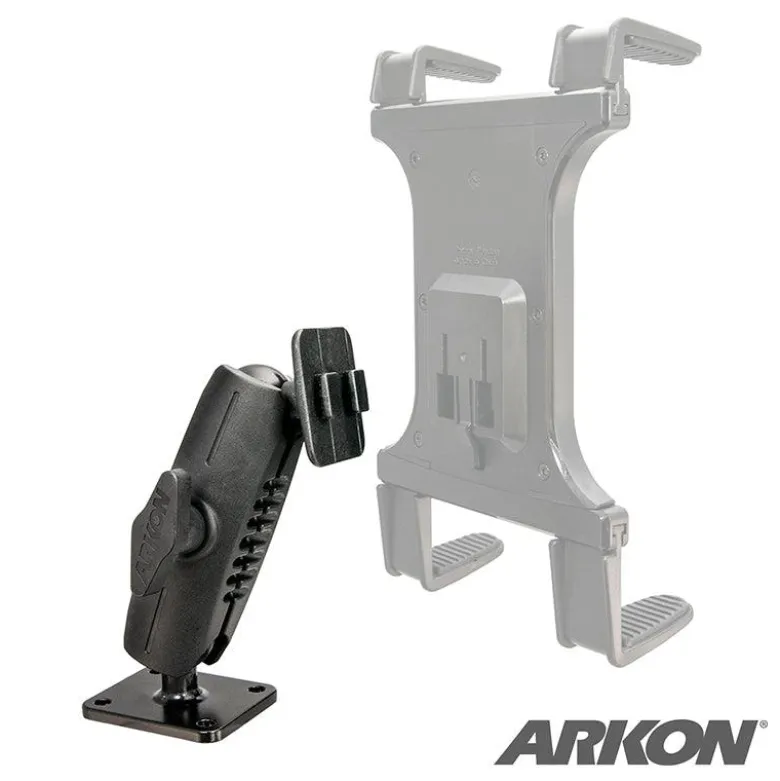 Heavy-Duty 4-Hole AMPS Car Dash or Wall Mounting Pedestal - Dual-T Compatible