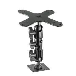 Heavy-Duty Multi-Angle Drill-Base Mounting Pedestal for VESA 75/VESA 100 Compatible Devices
