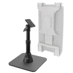 Heavy-Duty Pedestal Stand with Weighted Base and Telescoping Arm - 4-Hole AMPS Compatible