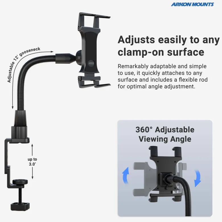 Heavy-Duty Slim-Grip® Tablet Clamp Mount