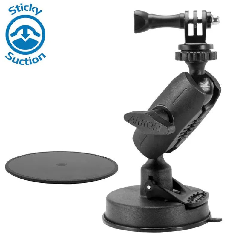 Heavy-Duty Sticky Suction Mount for GoPro HERO Action Cameras