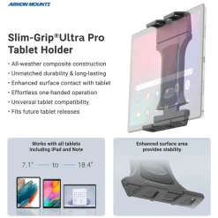 Heavy-Duty Truck Console Wedge Slim-Grip® Ultra Pro Tablet Holder