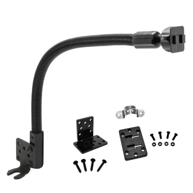 Heavy-Duty Truck Seat Rail Floor Mount Pedestal - Dual-T Compatible