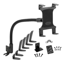 Heavy-Duty Truck Seat Rail or Floor Slim-Grip® Tablet Mount with 22 inch Arm