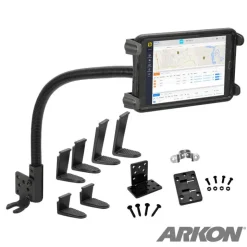 Heavy-Duty Truck Seat Rail or Floor Slim-Grip® Tablet Mount with 22 inch Arm