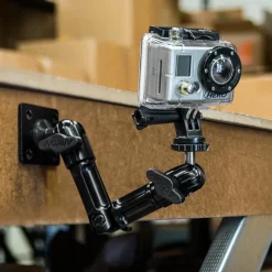 Heavy-Duty Wall Mount with Multi-Angle Arm for GoPro HERO Action Cameras