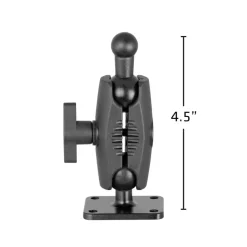 4-Hole AMPS Mounting Plate with 17mm Ball and Shaft Arm
