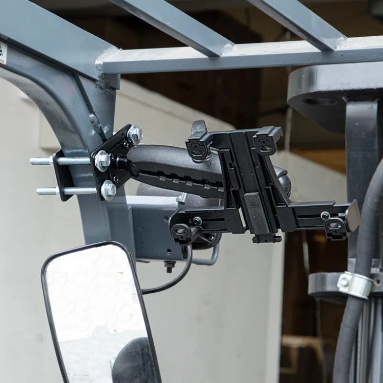 LockVise™ Locking Forklift Front Guard Tablet Mount with 10.25 inch Metal Robust™ Shaft